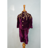Royal Magenta Classic Father-Son Occasion Wear Set