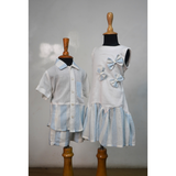 Sky Breeze Family Matching Outfit Set-Mom, Son and Daughter.