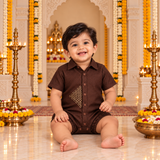 Durga Sikku Kolam Family Combo - Baby Romper