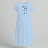 "Baby Is Coming..."- Comfort Fit Maternity Maxi Dress With Prints
