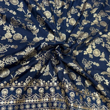 Royal Bloom Tie-Shoulder Baby Frock