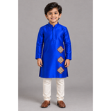 Navaratri Royal Rangoli Raw Silk - Boy Kid Kurta