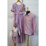 Rose Gold Regal Family Matching Outfit Set-Mom, Dad, kid.