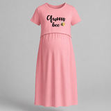 Queen Bee Printed Maternity Feeding Dress