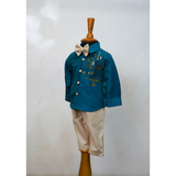 Teal Blue Family Matching Celebration Outfit Set
