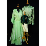 Mint Green Family Matching Outfit Set-Dad, Mom and Son.