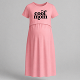 Cool Mom Printed Feeding-Friendly Maxi Dress