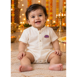 Lotus Grace Festive Family Combo - Baby Romper