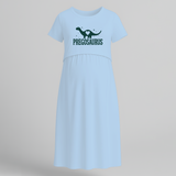 "Pregosaurus"- Comfort Fit Maternity Maxi Dress With Prints