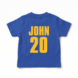 Spain Football Team Inspired Kids T-Shirt – Blue & Gold Matchday Jersey