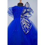 Royal Blue Butterfly-Themed Family Outfit Set
