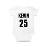 England Football Team Inspired Baby Romper – Classic White Matchday Bodysuit