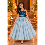 Starlit Elegance Festive Family Combo -Girl Kid Dress