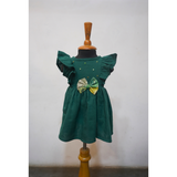 Emerald Bloom Mother-Daughter Matching Outfit Set