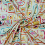 Tropical Fruit Print Baby Romper Shirt