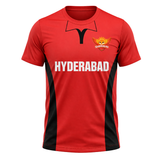 Hyderabad Inspired Cricket Fan Jersey T-Shirt – Bold Red Edition