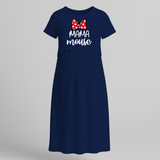 Mama Mouse Cute Printed Feeding Maternity Maxi