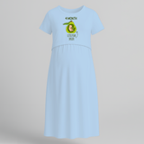 "4 Month"- Comfort Fit Maternity Maxi Dress With Prints