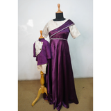 Royal Plum Mother & Son Matching Ethnic Set