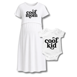 "Cool Mom & Cool Kid Matching Maternity Set"