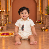 Durga Devi Darshan Family Combo - Baby Romper