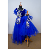 Royal Blue Butterfly-Themed Family Outfit Set