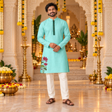 Durga Lotus Harmony Family Combo - Dad Kurta