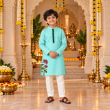 Durga Lotus Harmony Family Combo- Boy Kid Kurta