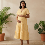 Sunlit Checks Customised Maternity Wear.
