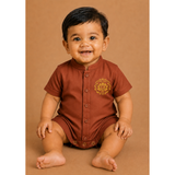 Vinayagar Chaturthi Burnt Orange Colour- Baby Romper