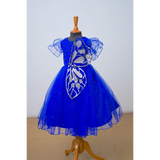 Royal Blue Butterfly-Themed Family Outfit Set