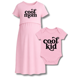 "Cool Mom & Cool Kid Matching Maternity Set"