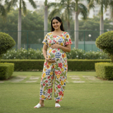 Peach Orchard Bloom Customised maternity Wear