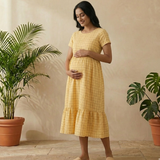 Sunlit Checks Customised Maternity Wear.
