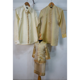 Golden Ivory Classic Family Matching Outfit Set