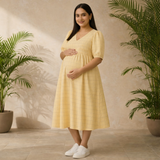 Sunlit Checks Customised Maternity Wear.