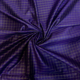 Royal Purple Checks Baby Ethnic Romper with Kasavu Dhoti