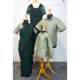 Emerald Grace Family Matching Outfit Set-Mom, Dad, Daughter and Son.