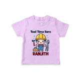 Tool Time Hero T shirt - LILAC - 0-5 Months Old (Chest 17")