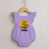 Blessed With Tools Of Tomorrow Romper Frock - LILAC - 0 - 3 Months Old (Chest 19")