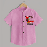 Books To Bikes Ayudha Puja Shirt - BABY PINK - 0 - 6 Months Old (Chest 23")