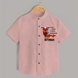 Books To Bikes Ayudha Puja Shirt - PEACH - 0 - 6 Months Old (Chest 23")