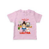 Ayudha Puja Little Creator T Shirt - BABY PINK - 0-5 Months Old (Chest 17")