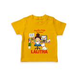 Ayudha Puja Little Creator T Shirt - CHROME YELLOW - 0-5 Months Old (Chest 17")