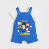Ayudha Puja Little Creator Dungaree - COBALT BLUE - 0 - 5 Months Old (Chest 18")