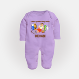 Little Ayudha Puja Hero Full Body Suit - LILAC - New Born (Chest 7.5")