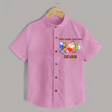 Little Ayudha Puja Hero Shirt - BABY PINK - 0 - 6 Months Old (Chest 23")