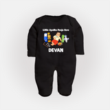Little Ayudha Puja Hero Full Body Suit - BLACK - New Born (Chest 7.5")