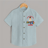 Ayudha Puja Mini Racer Shirt - ARCTIC BLUE - 0 - 6 Months Old (Chest 23")