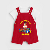 Ayudha Puja Mini Racer Dungaree - RED - 0 - 5 Months Old (Chest 18")